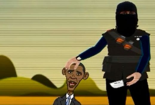Βίντεο-καρτούν του Ισλαμικού Κράτους με «αποκεφαλισμό» του Ομπάμα
