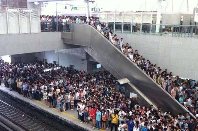 Το χάος των κινέζικων τρένων στις ώρες αιχμής