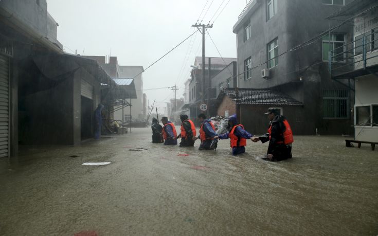 Νεκροί στην Κίνα από το πέρασμα του τυφώνα Σουντελόρ