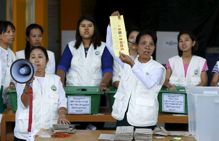 Στο 80% η συμμετοχή στις βουλευτικές εκλογές στη Μιανμάρ