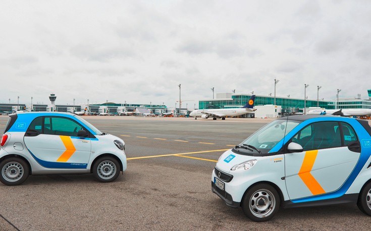 Lufthansa Express Carsharing και car2go συνδέουν αεροδρόμια και πόλεις