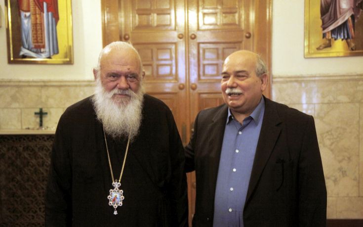 Με τον Νίκο Βούτση συναντήθηκε ο αρχιεπίσκοπος Ιερώνυμος