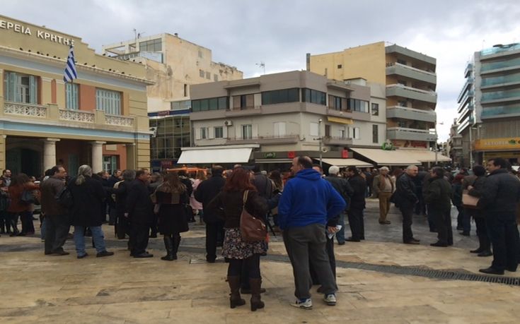 Διαμαρτυρία ελεύθερων επαγγελματιών στο Ηράκλειο