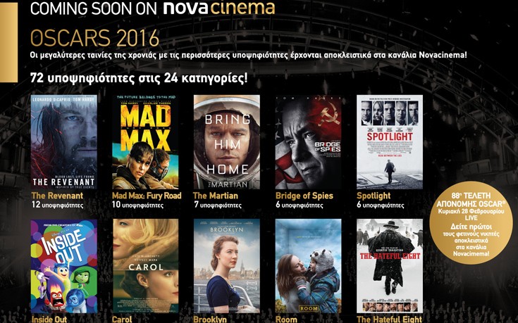 Όταν λέμε Oscar… εννοούμε Novacinema