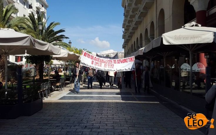 Πορεία στο κέντρο της Θεσσαλονίκης για το Ασφαλιστικό