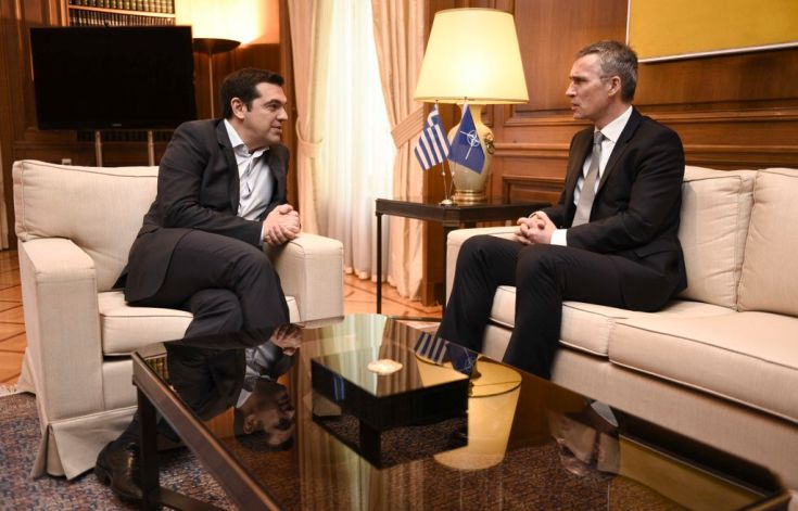 Τον γενικό γραμματέα του ΝΑΤΟ συναντά ο Τσίπρας