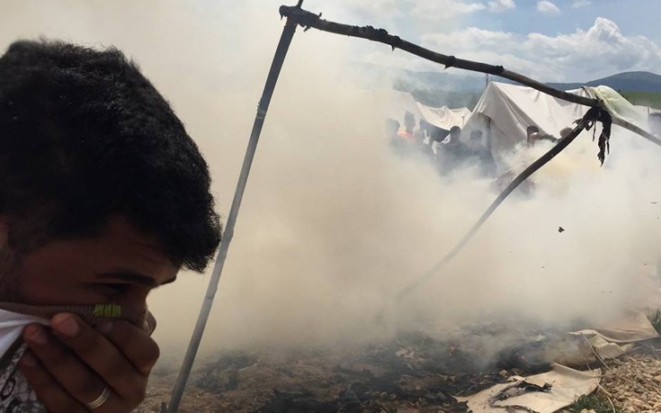 Φωτιά ξέσπασε σε προσφυγικό καταυλισμό στα Ιωάννινα