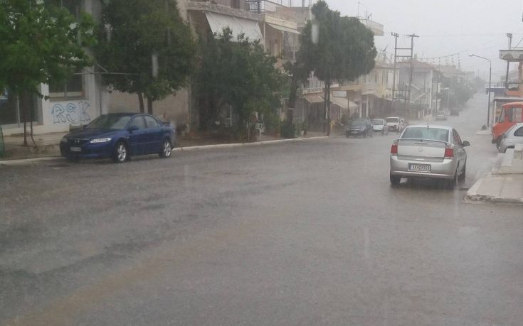 Προβλήματα από τη βροχόπτωση στη Χαλκιδική