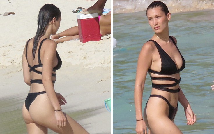 Τρέλανε τους λουόμενους η Bella Hadid