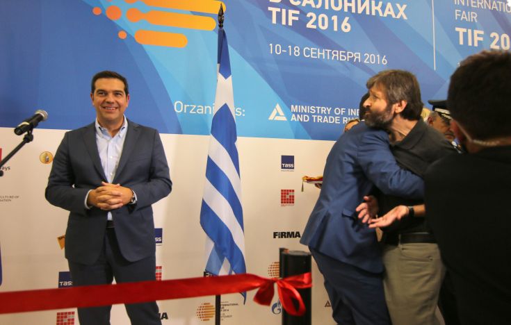 Μικροεπεισόδιο κατά την παρουσία Τσίπρα στη ΔΕΘ