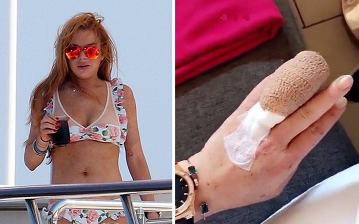 Στο χειρουργείο η Lohan για να σώσει το δάχτυλό της
