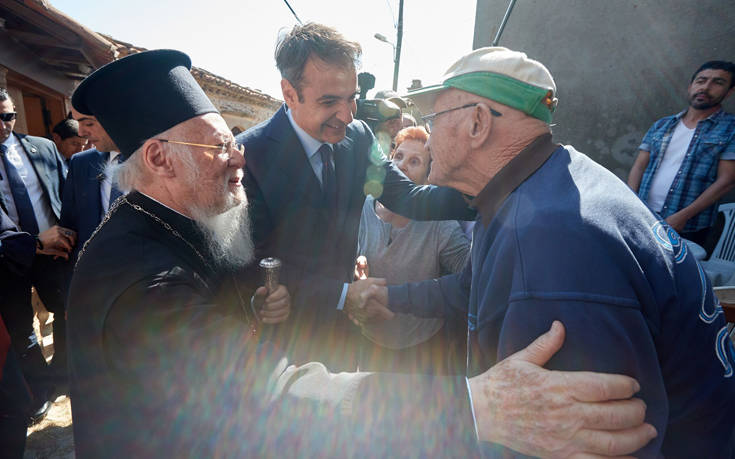 Στην Ίμβρο ο Μητσοτάκης με τον Οικουμενικό Πατριάρχη