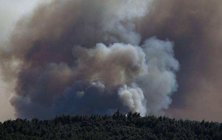 Ενισχύονται οι δυνάμεις πυρόσβεσης στη Σιθωνία για το μεγάλο μέτωπο της φωτιάς