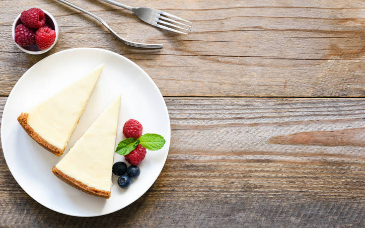 Cheesecake με λευκή σοκολάτα