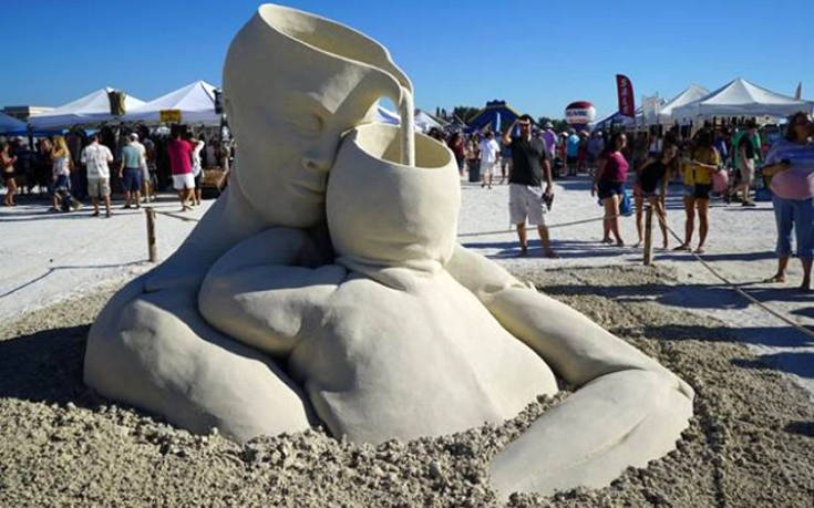 Εντυπωσιακά γλυπτά από άμμο