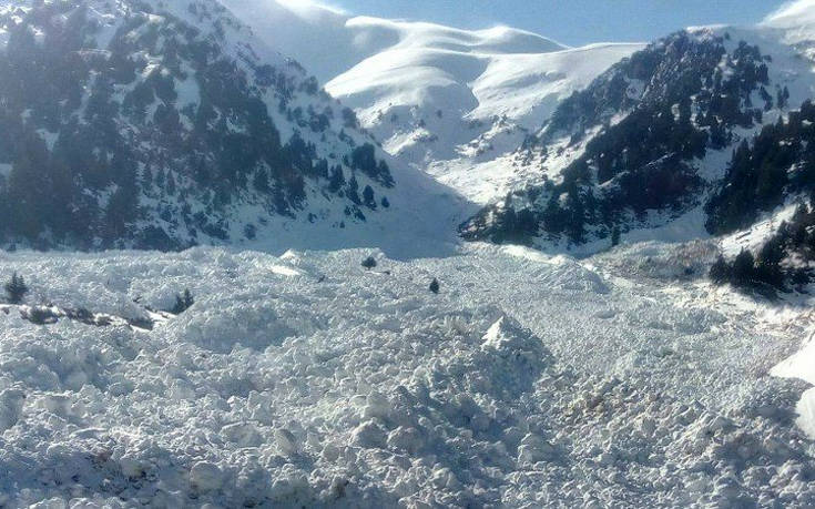 Βίντεο από χιονοστιβάδα στα ορεινά της Κρήτης