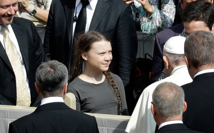 Η 16χρονη ακτιβίστρια Γκρέτα Τούνμπεργκ συναντήθηκε με τον Πάπα Φραγκίσκο