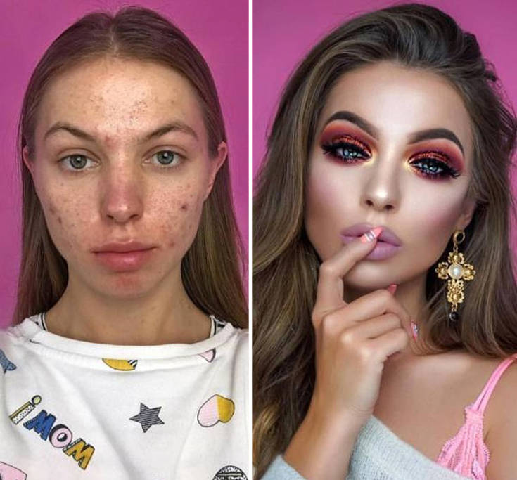 Το εντυπωσιακό πριν και μετά του μακιγιάζ