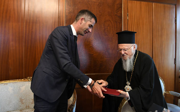 Συνάντηση Κώστα Μπακογιάννη με τον Οικουμενικό Πατριάρχη στο Φανάρι