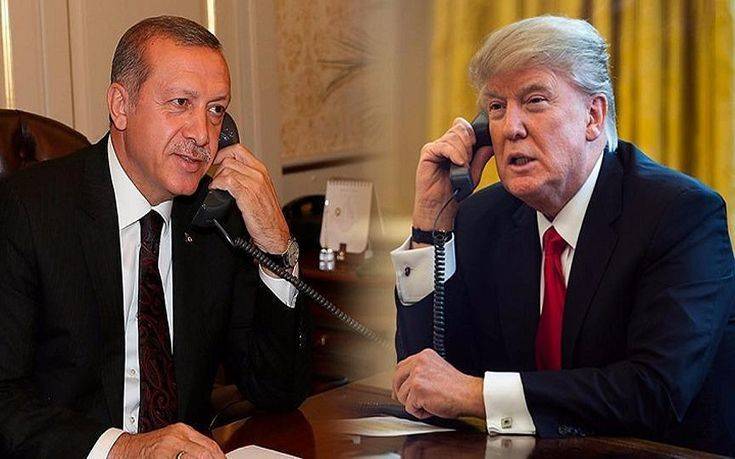 Τηλεφωνική επικοινωνία Τραμπ-Ερντογάν