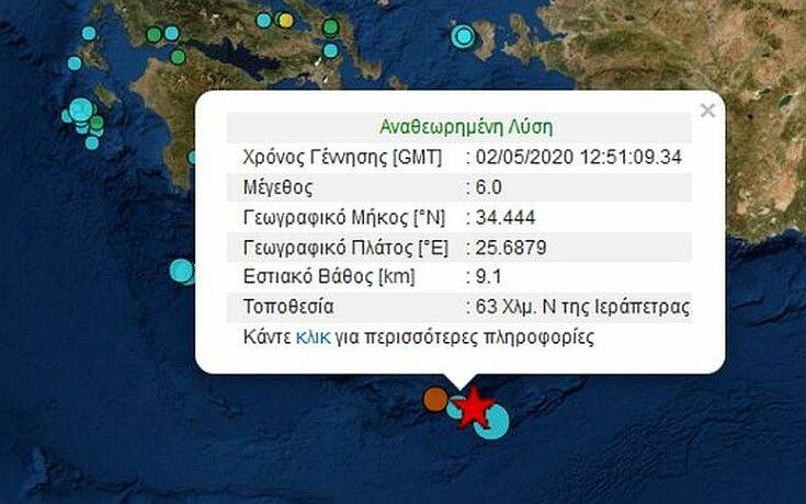 Ηράκλειο: Γιατί δεν έγινε αισθητός ο σεισμός των 5,9 Ρίχτερ σε όλη την Κρήτη