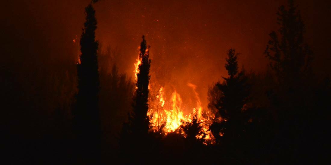 Μεγάλη φωτιά ξέσπασε στη Ζάκυνθο