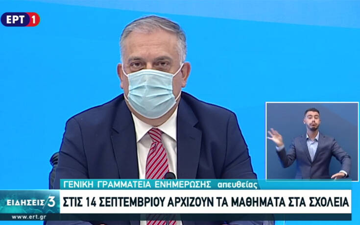 Το δίλημμα του Τάκη Θεοδωρικάκου στην ενημέρωση για το άνοιγμα των σχολείων &#8211; Γιατί έβγαλε τα γυαλιά του