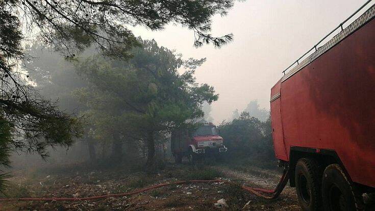 Ζάκυνθος: Μαίνεται η φωτιά στις Βολίμες &#8211; Απομακρύνεται ο κίνδυνος για το χωριό