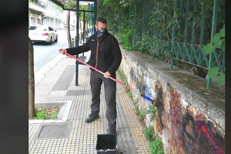Δήμος Αθηναίων: Καθάρισε από γκράφιτι δημόσιους χώρους