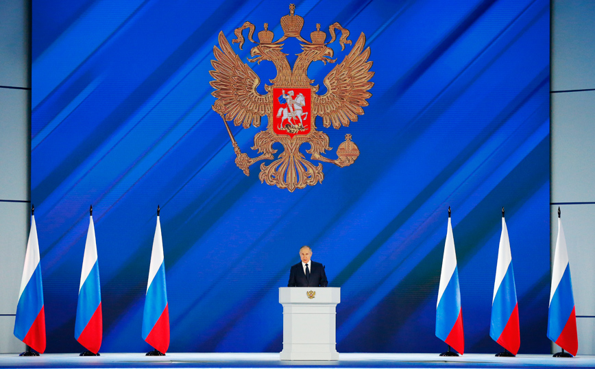 Ομιλία Πούτιν στην Ομοσπονδιακή Συνέλευση: Μόνη λύση για την πανδημία ο εμβολιασμός