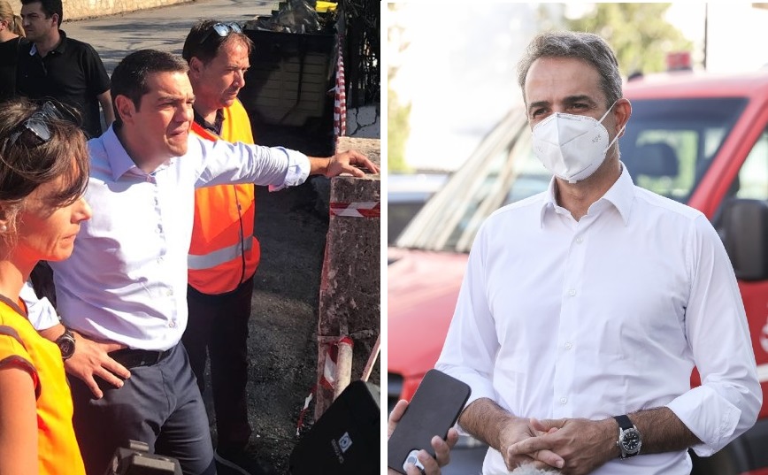 Τι είπε ο Τσίπρας το 2018 και τι είπε ο Μητσοτάκης το 2021 μετά τις καταστροφικές φωτιές στην Ελλάδα
