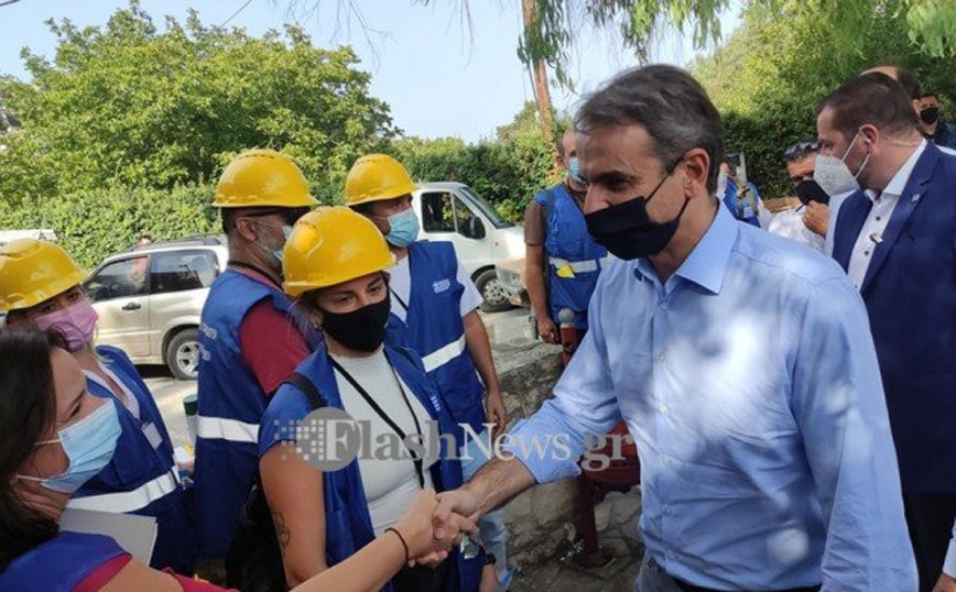 Έφτασε στην Κρήτη ο Κυριάκος Μητσοτάκης