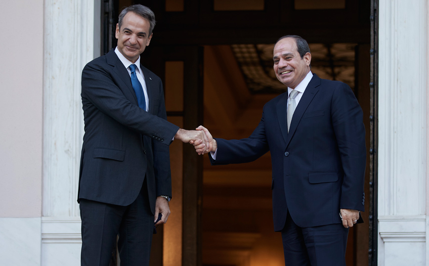 Στο Μαξίμου ο πρόεδρος της Αιγύπτου: Στο επίκεντρο ενέργεια και άμυνα