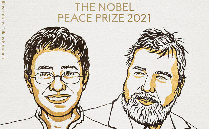 Νόμπελ Ειρήνης 2021: Οι δύο δημοσιογράφοι που κερδίζουν το βραβείο