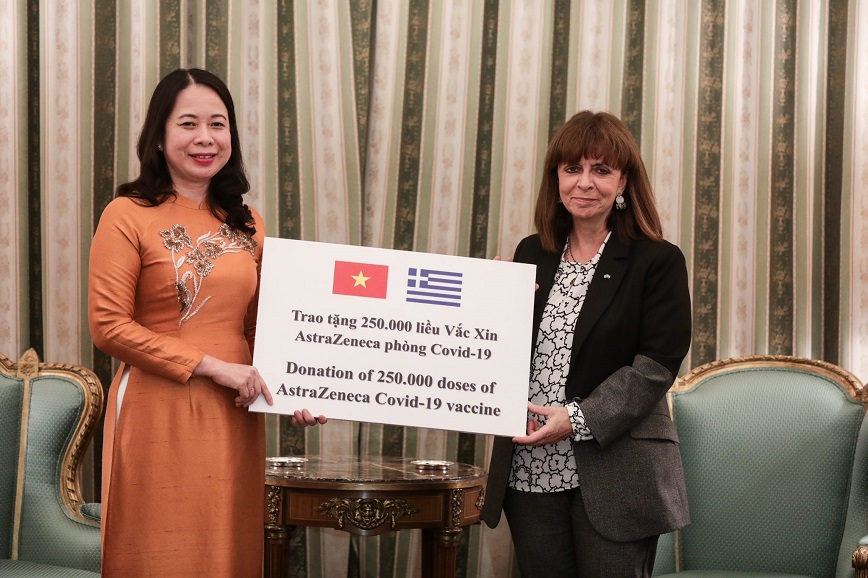 Κατερίνα Σακελλαρόπουλου: Συνάντηση με την αντιπρόεδρο του Βιετνάμ