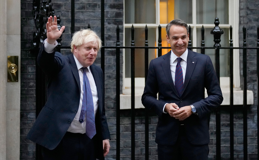 Κυριάκος Μητσοτάκης και Μπόρις Τζόνσον στο Λονδίνο Κυριάκος Μητσοτάκης και Μπόρις Τζόνσον στο Λονδίνο