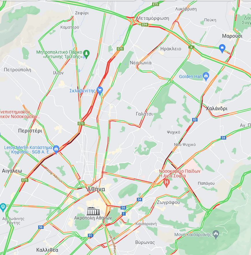 χάρτης Google με κίνηση χάρτης Google με κίνηση