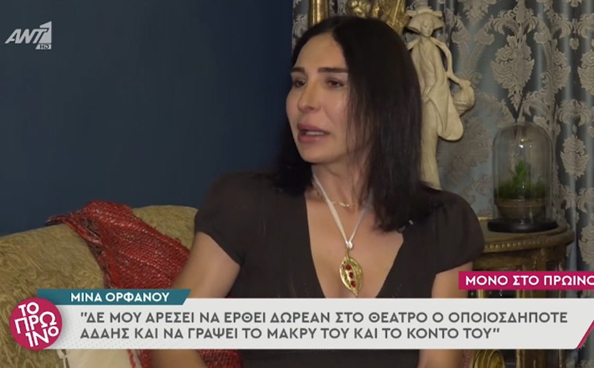 Μίνα Ορφανού: Δεν έχω κάνει αλλαγή φύλλου, μου τη δίνει όταν με ρωτάνε