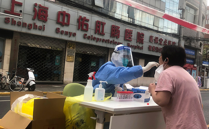Τεστ κορονοϊού στη Σανγκάη Τεστ κορονοϊού στη Σανγκάη