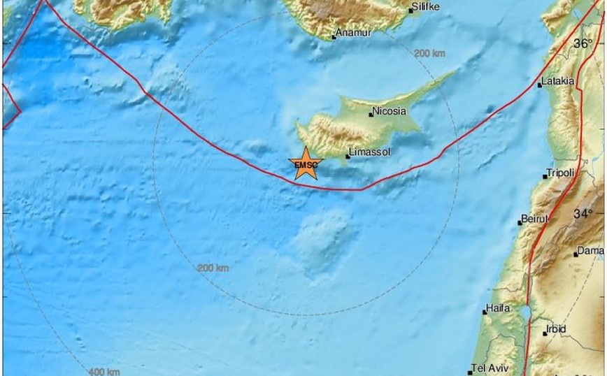 Σεισμός τώρα στην Κύπρο