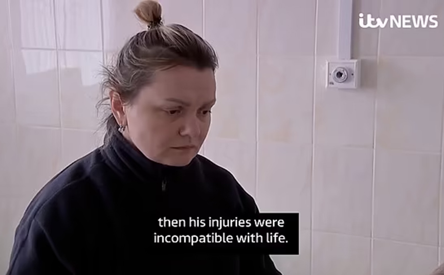 Πολίτης σε χωριό της Ουκρανίας Πολίτης σε χωριό της Ουκρανίας