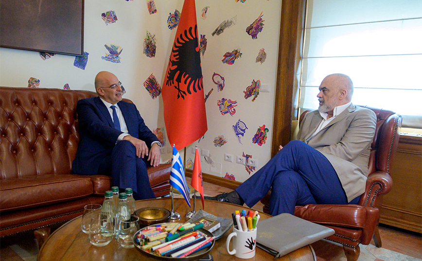 Συνάντηση Δένδια &#8211; Ράμα στα Τίρανα για την ευρωπαϊκή προοπτική της Αλβανίας