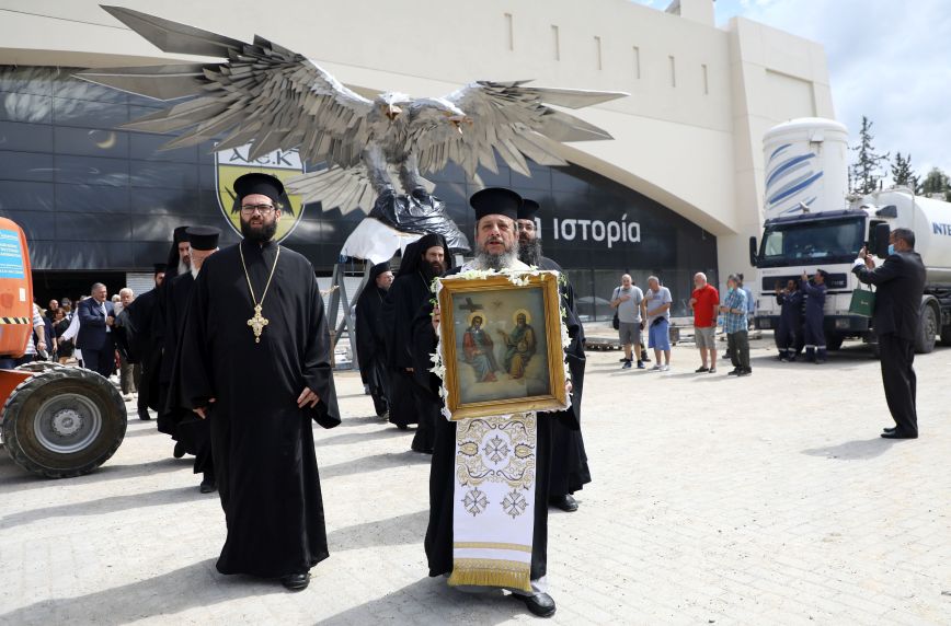 ΑΕΚ: Δέηση χοροστατούντος του Μητροπολίτη Γαβριήλ στην ΟΠΑΠ Arena