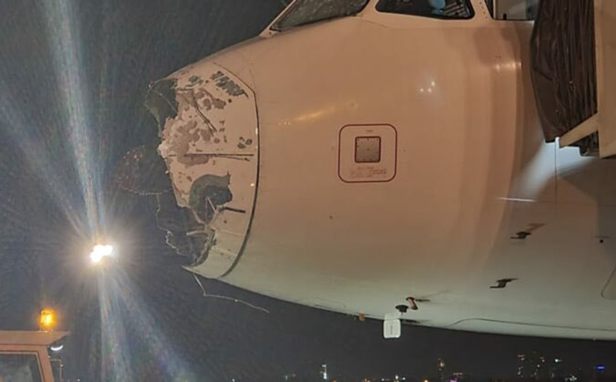Τρόμος σε πτήση στην Παραγουάη: Αεροπλάνο έπεσε σε καταιγίδα και διαλύθηκε το ρύγχος του &#8211; Δείτε βίντεο