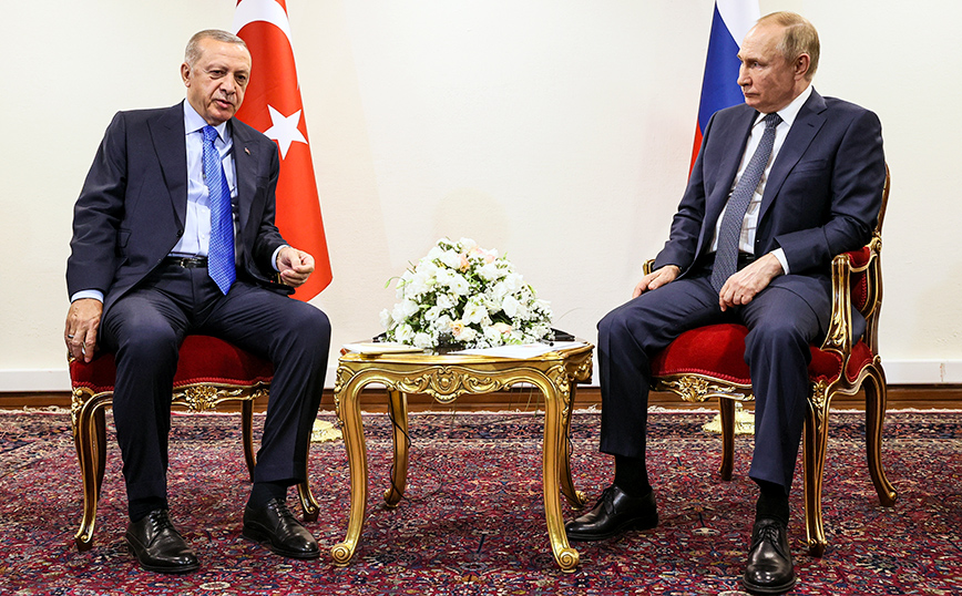 Τηλεφώνημα Ερντογάν σε Πούτιν για τις εξαγωγές σιτηρών μέσω της Μαύρης Θάλασσας