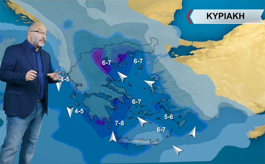 Σάκης Αρναούτογλου: Νέα στοιχεία για την κακοκαιρία EVA &#8211; Η ώρα των καταιγίδων για Αθήνα και Θεσσαλονίκη