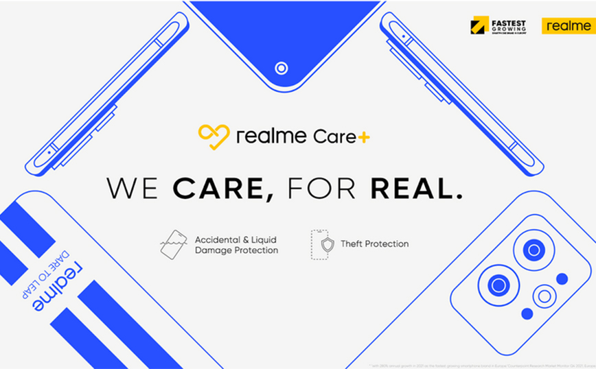 Το realme Care+ λανσάρεται στην Ευρώπη και προσφέρει ολοκληρωμένη προστασία των realme smartphones