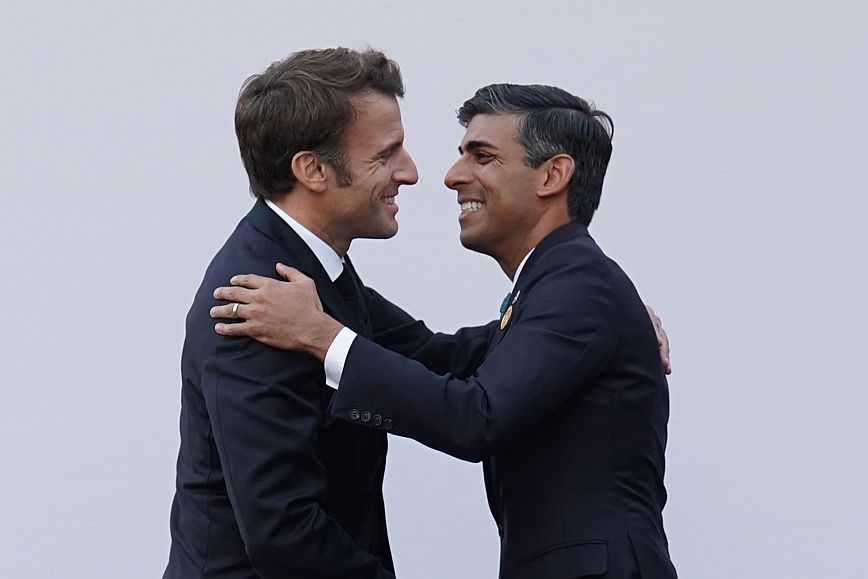Μουντιάλ 2022: Μακρόν και Σούνακ «πίκαραν»  ο ένας τον άλλον λίγο πριν την έναρξη του αγώνα Γαλλίας &#8211; Αγγλίας