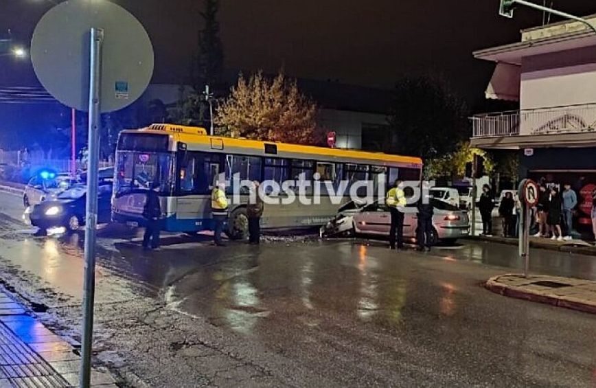 Θεσσαλονίκη: Αυτοκίνητο συγκρούστηκε με λεωφορείο του ΟΑΣΘ στην Σταυρούπολη &#8211; Δείτε βίντεο