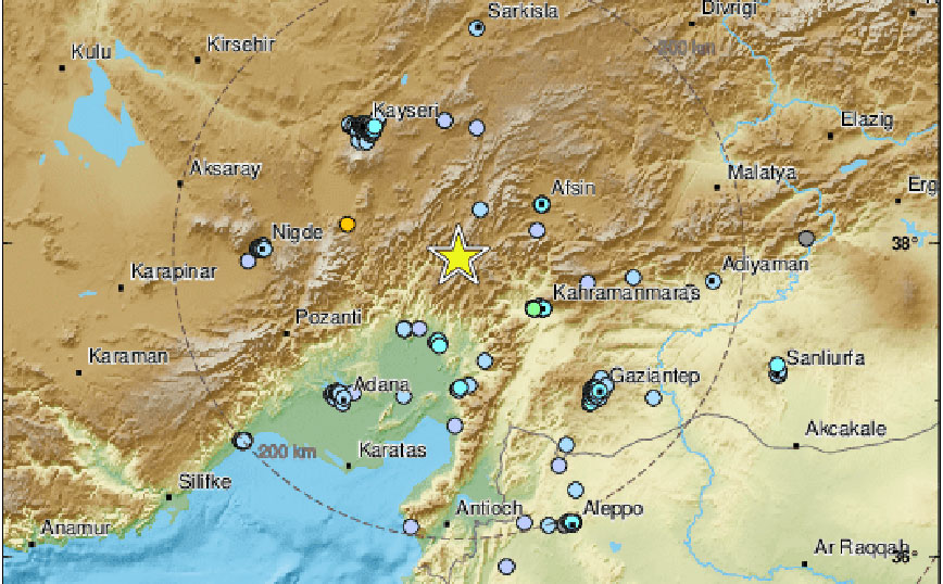 Σεισμός στα Άδανα της Τουρκίας